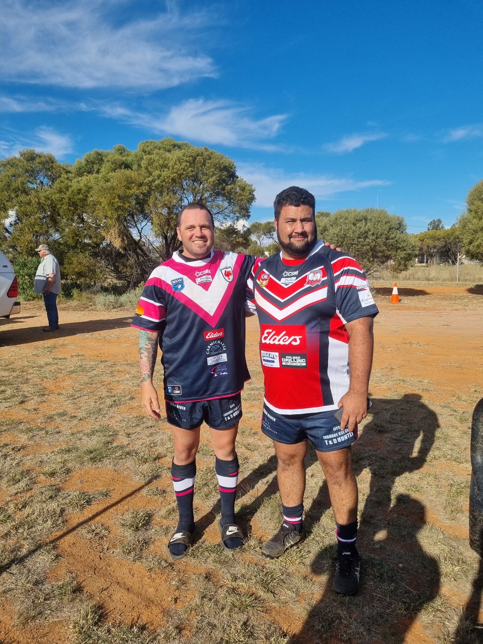 Jermaine Dixon and Shayne Kennedy, two Hay locals that played in the knockout.