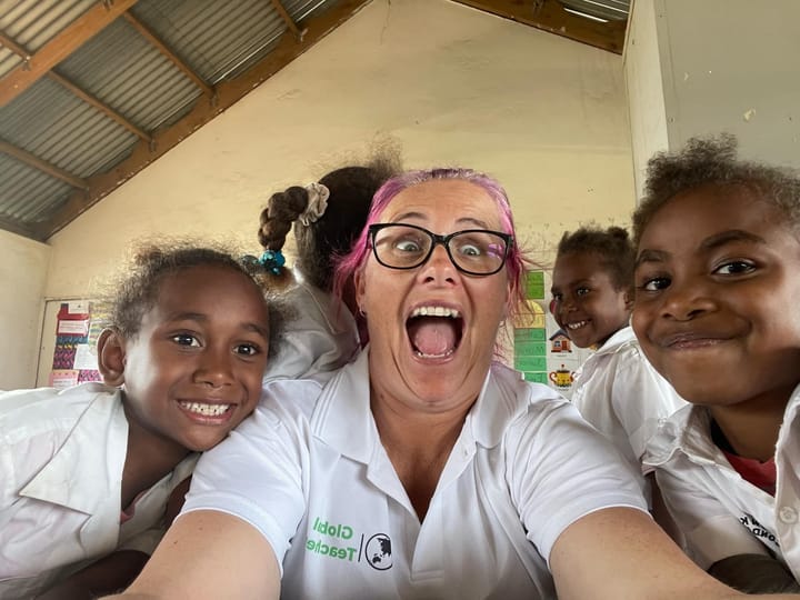Leah and Kathy spread the joy of teaching and learning in Vanuatu