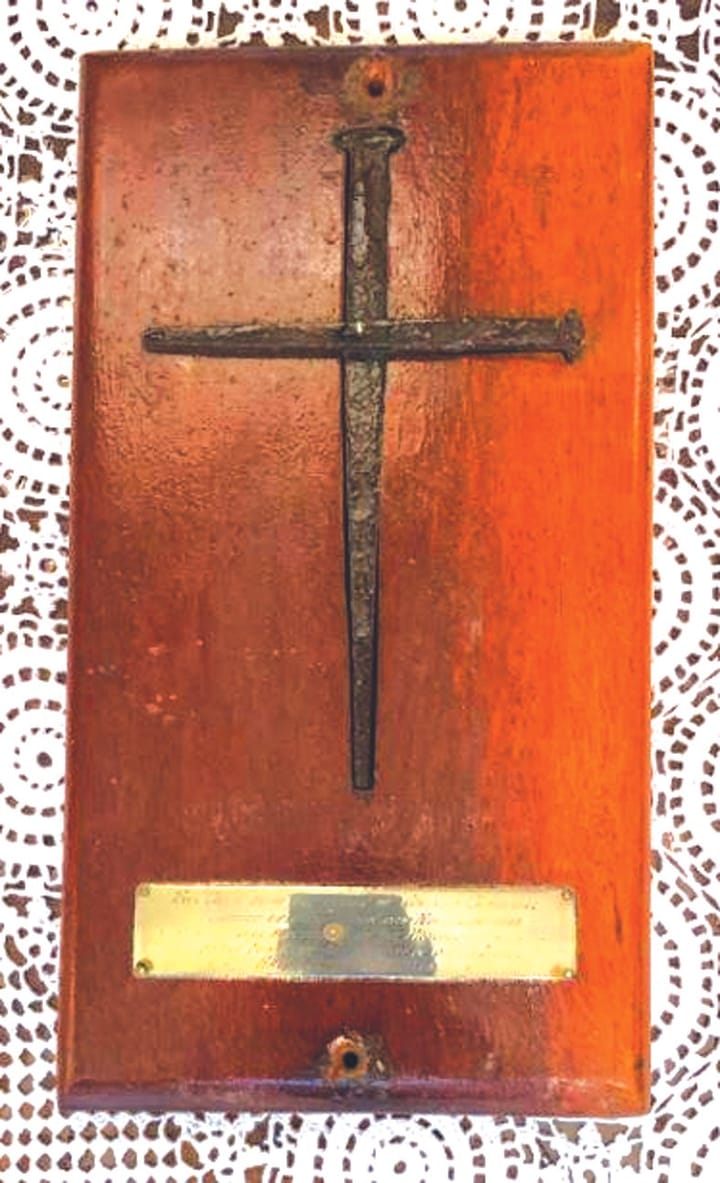 Coventry Cross of Nails discovered at Hay
