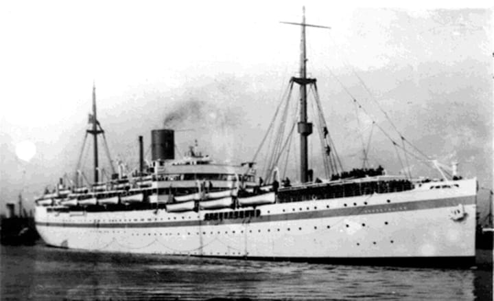 Sailing to Australia on the Dorsetshire