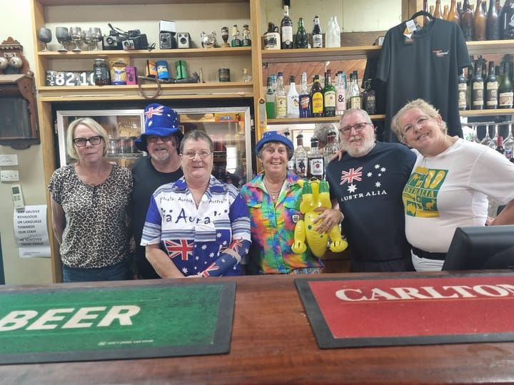 Homebush Hotel - a tree change decision leads to Australia Day party