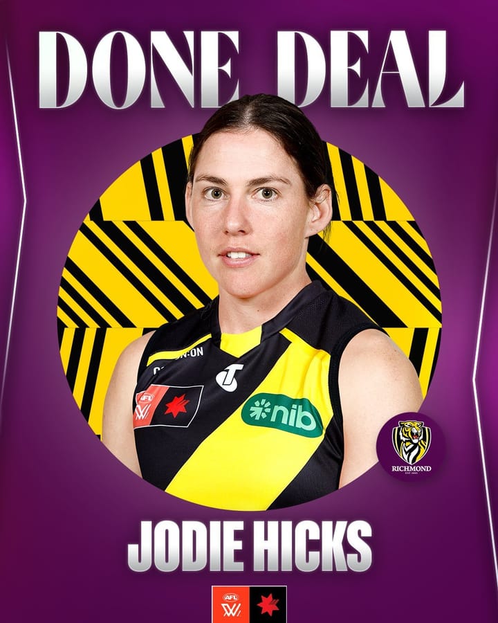 Jodie Hicks is off to Tigerland
