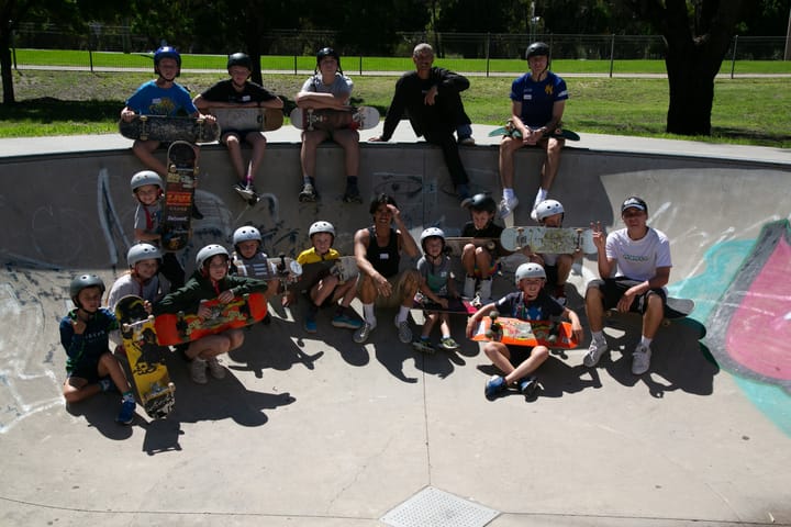 Flying high at the skate workshop