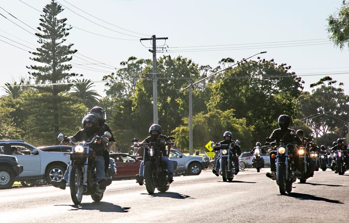 BIKIES RALLY FOR CHARITY