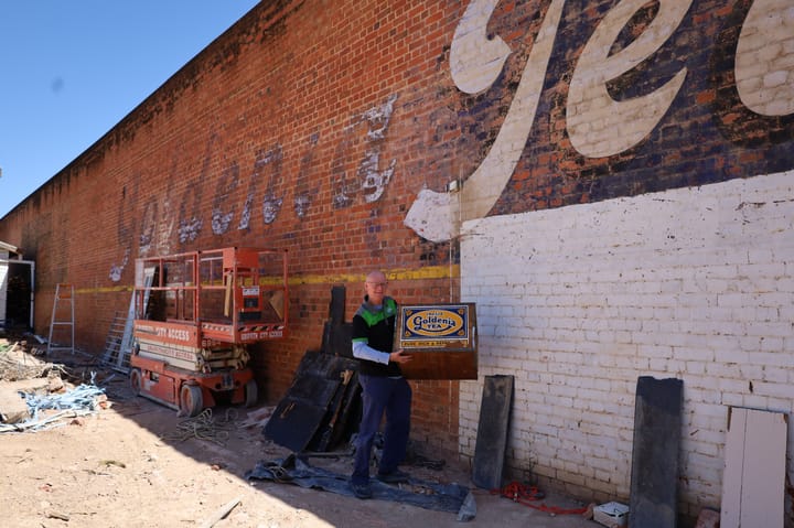 Demolition reveals a hidden part of Hay’s history