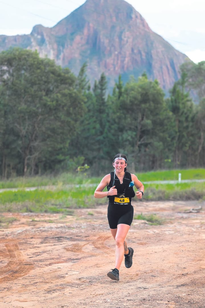 Zoe McRae blazes a trail in Beerwah at Daybreak trail marathon